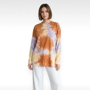 We The Free/Free People Tie Dye Long Sleeve Tee  - "Be Free" - Size Small